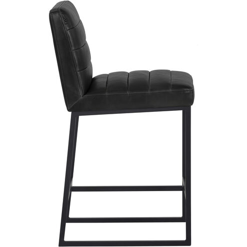 Spyros 37 inch Coal Black Counter Stool